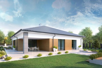 Domy jednorodzinne parterowe wolnostojące DOMINÓW PARKOWA